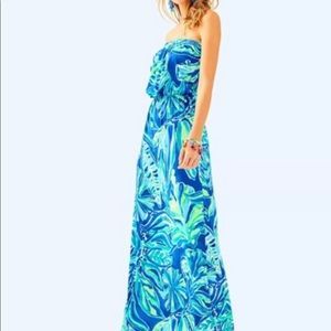 Lilly Pulitzer Maxi Dress Strapless